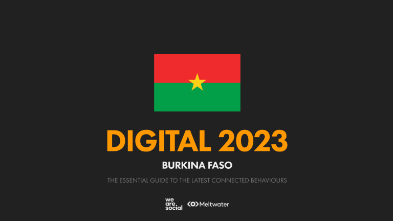 Burkina Faso Digital 2023 : rapport sur le digital et les médias sociaux au Burkina pour 2022